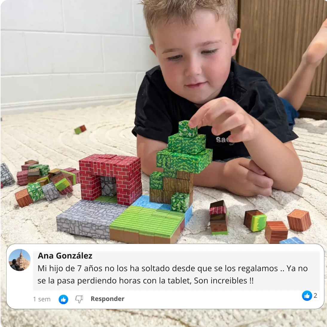 Bloques Magnéticos 3D Minecraft