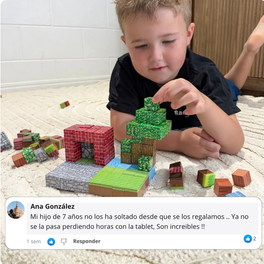 Bloques Magnéticos 3D Minecraft