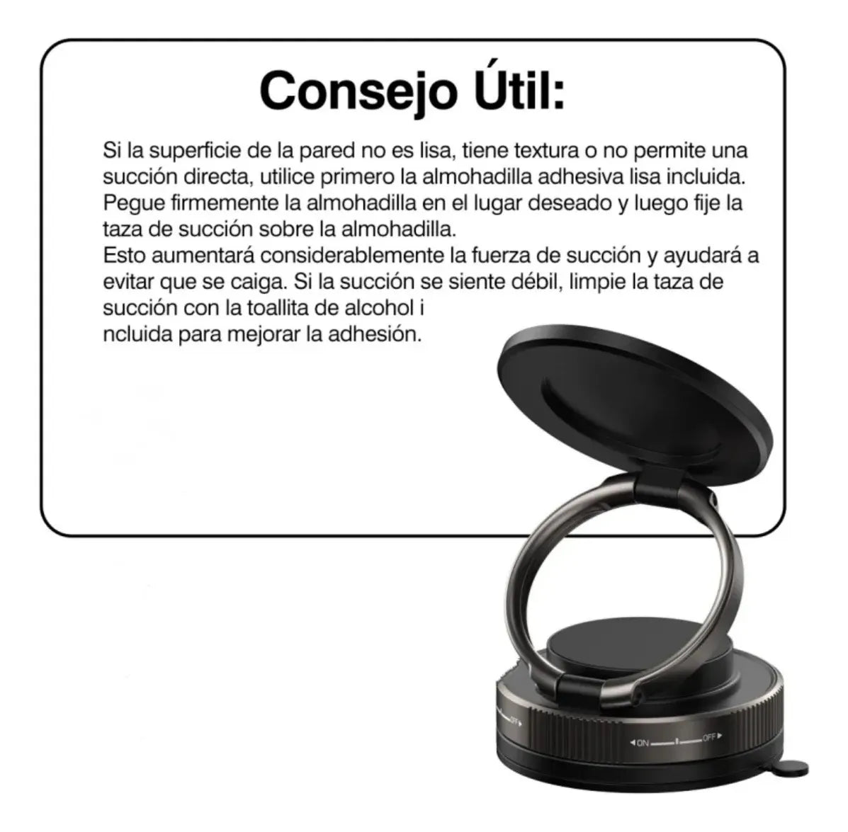 Soporte Magnetico Telefono Porta Celular 360 Brazo Ajustable