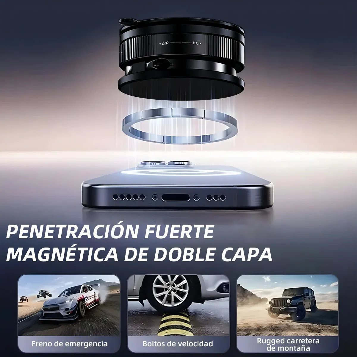 Soporte Magnetico Telefono Porta Celular 360 Brazo Ajustable